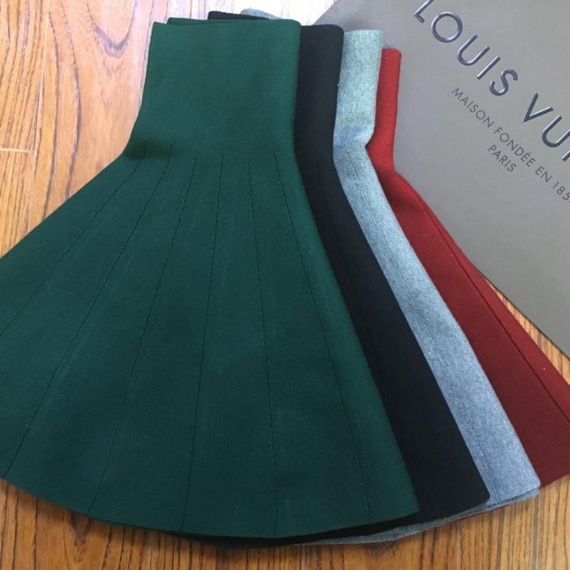 Chân váy xòe, chân váy xòe chất len, chân váy len xòe - CV084