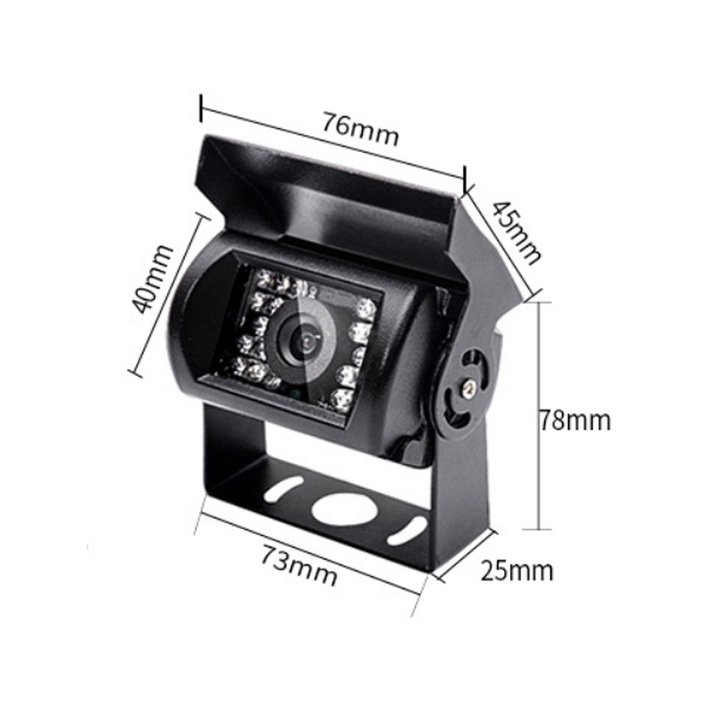 Bộ Camera Lùi Xe Tải Hồng Ngoại Và Màn Hình Hiển Thị Camera Lùi 7 Inch Dây Tín Hiệu 10m,15m,20m