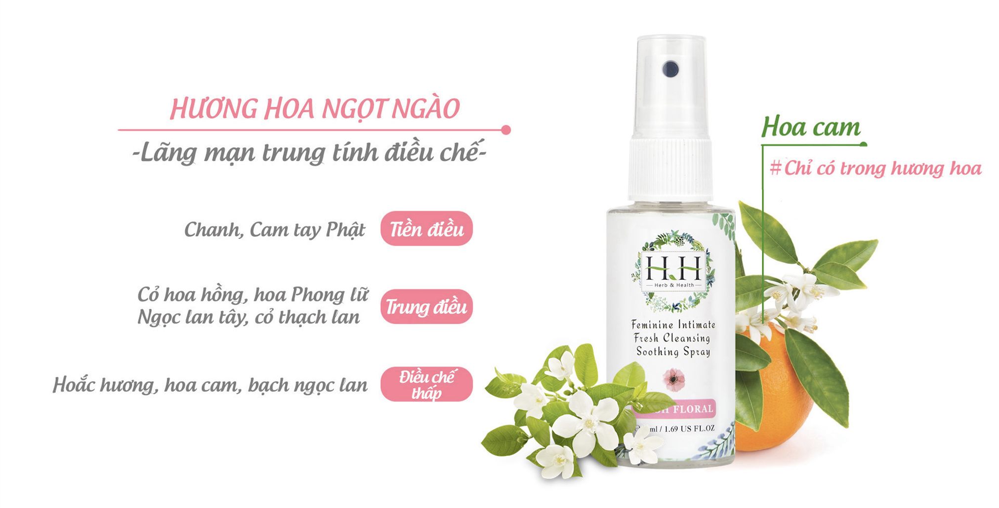 Dung Dịch Vệ Sinh Dạng Gel HH + Xịt Phụ Khoa HH