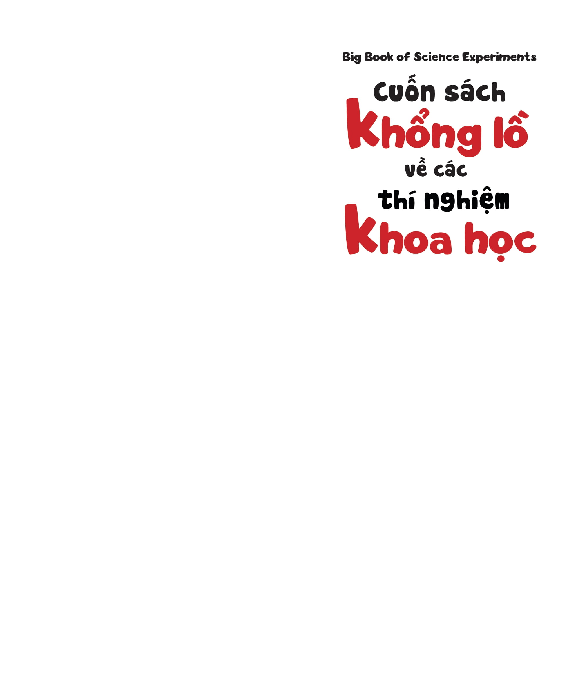 Cuốn sách khổng lồ về các thí nghiệm khoa học - Big Book of Science Experiments