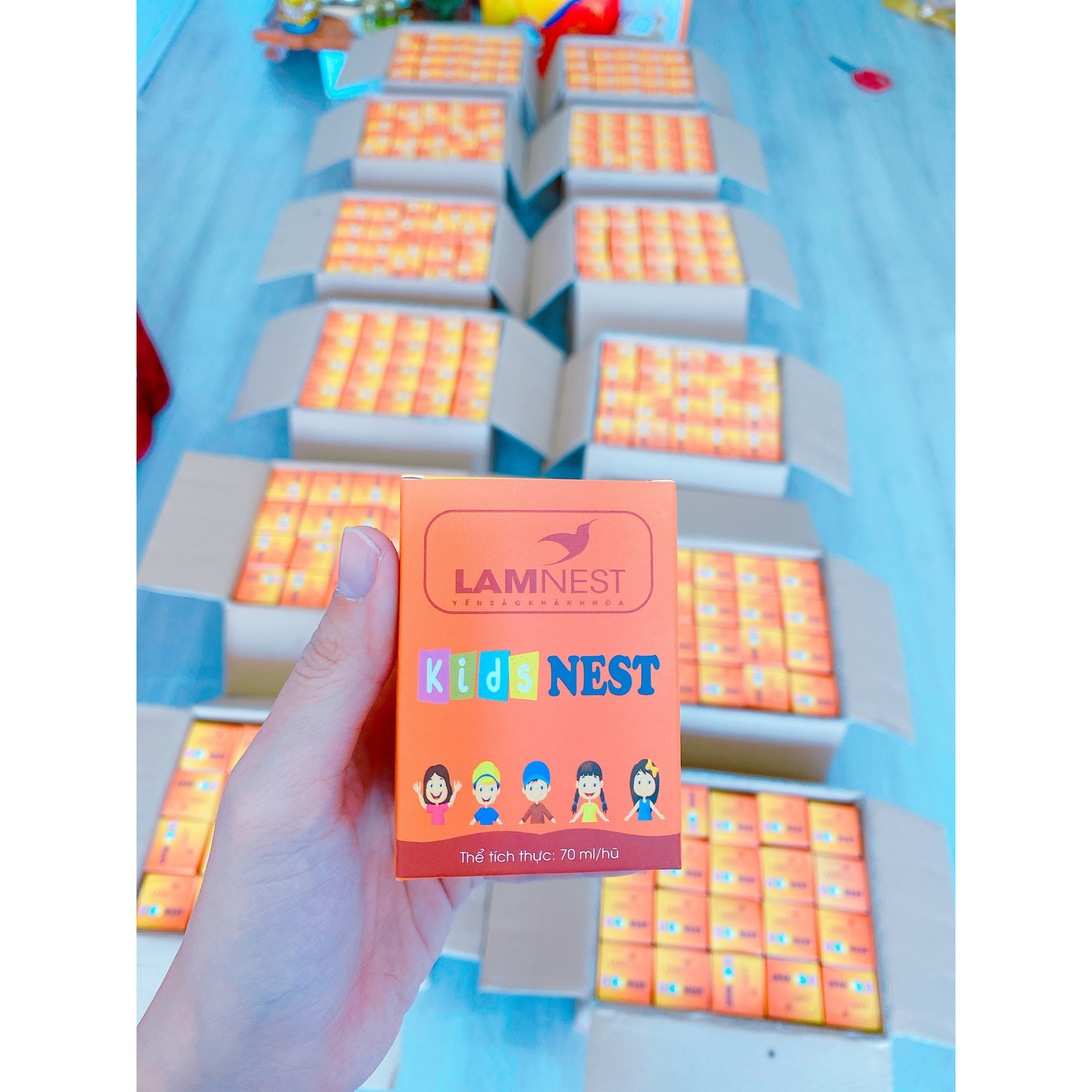 1 thùng 60 hủ yến đậm đặc KID NEST bổ dưỡng cho bé - Lamnest