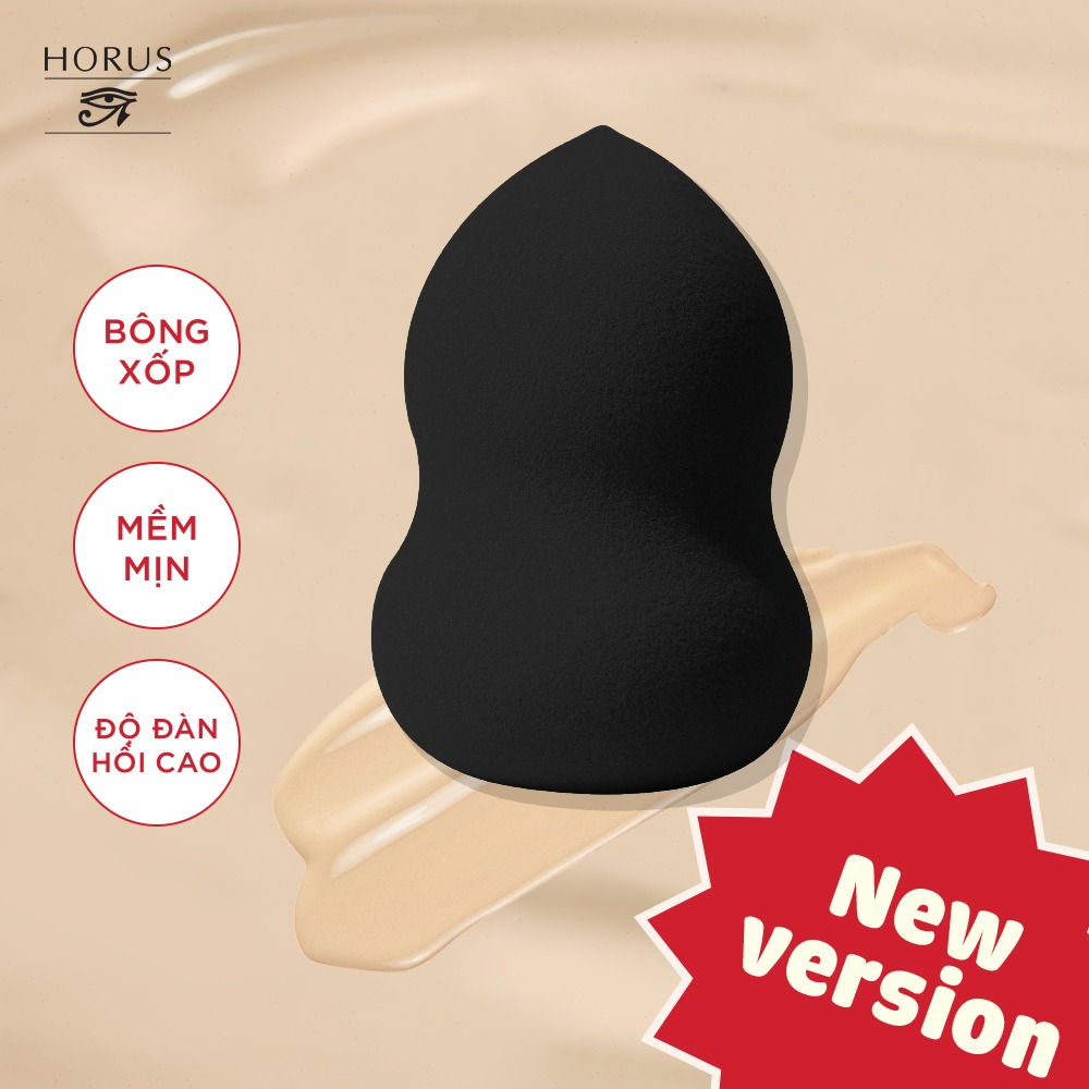 Bông Mút Trang Điểm Horus Coffee Make Up Sponge Kèm Hộp Đựng