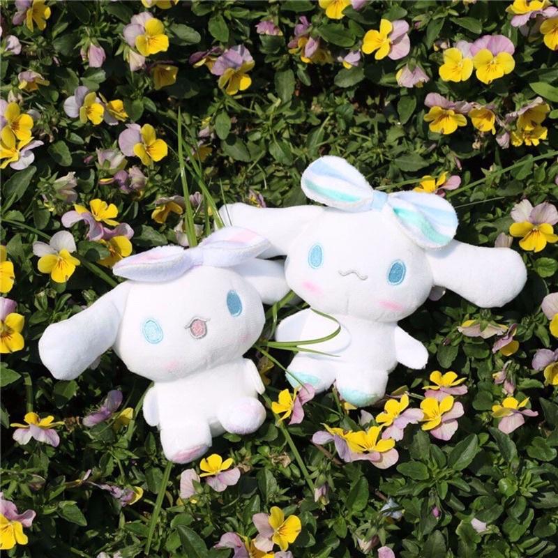 Móc Khóa Chú Chó Bông Cinnamoroll Mini Dễ Thương Treo Balo Túi Xách Phụ Kiện Gấu Bông Mini Treo Trang Trí