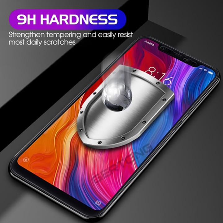 Miếng dán cường lực FULL màn hình dành cho XIAOMI MI 8 màu đen