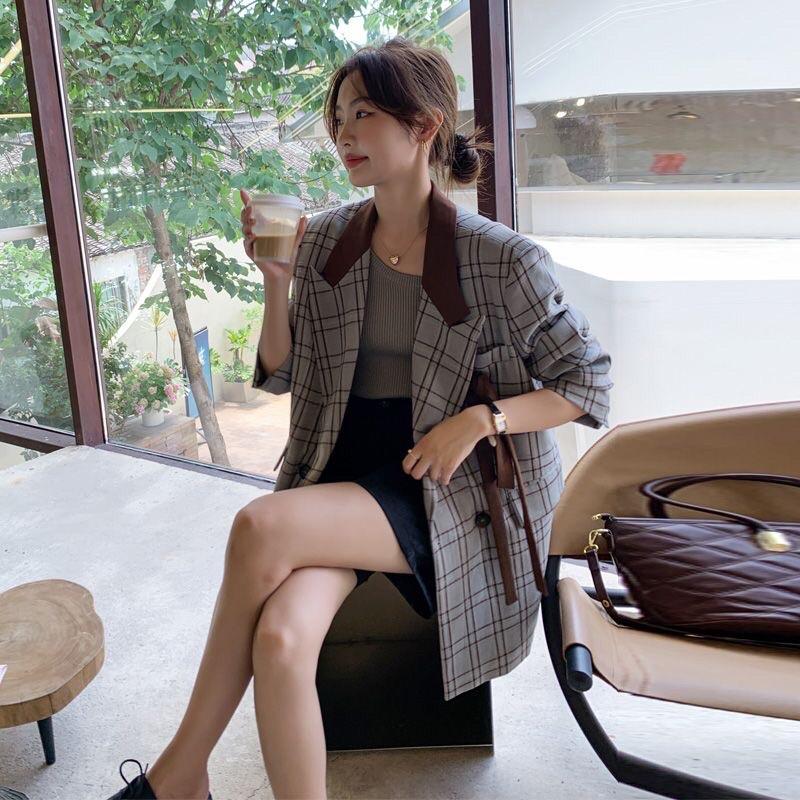 Áo Khoác Blazer Nữ Dáng Suông Phong Cách Hàn Quốc Mã RB04