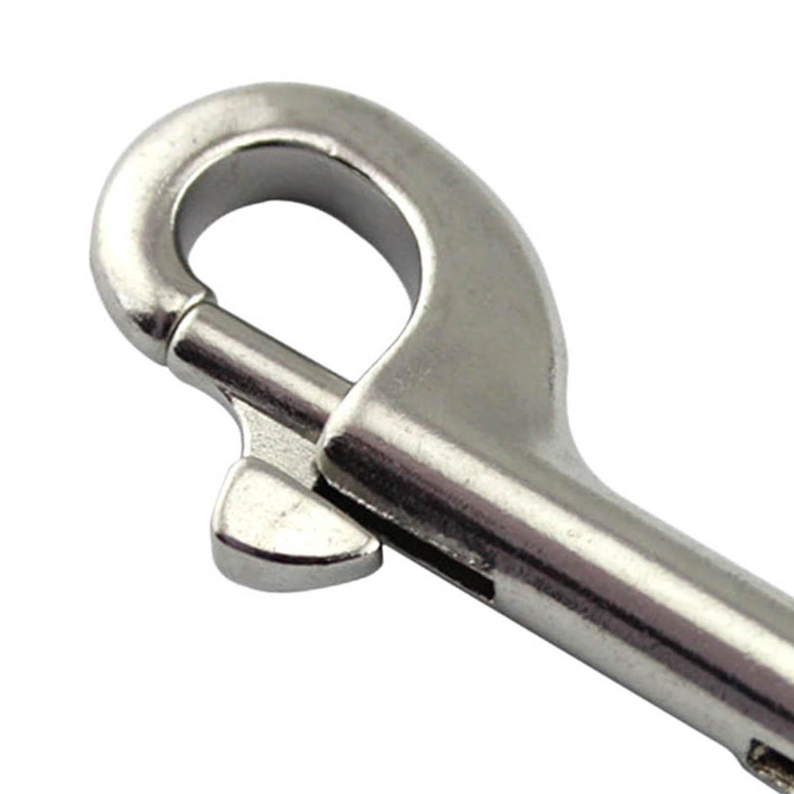 Double Ended Bolt Snap Hook, Stainless Steel Double End Heavy Duty Snaps Bolt Clip for Dog Leash Pet Feed Bucket