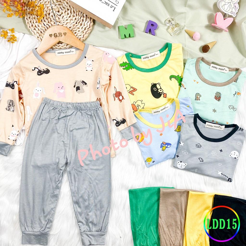 Bộ Dài Tay Cho Bé LDD15 Đồ Bộ Thun Lạnh Cao Cấp Mềm Mịn Thoáng Mát Dễ Chịu, Thoải Mái Cho Bé
