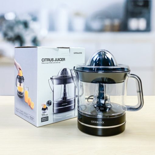 Máy Vắt Cam Thế Hệ Mới Locknlock Citrus Juicer 0,9L EJJ246BLK, Hàng Chính Hãng, 40W, dễ dàng sử dụng - JoyMall