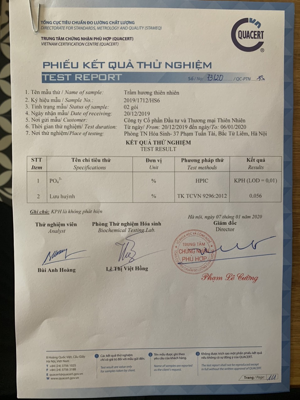 1 Hộp Nhang Trầm Hương Thiên Nhiên 25 Cây Không hóa Chất