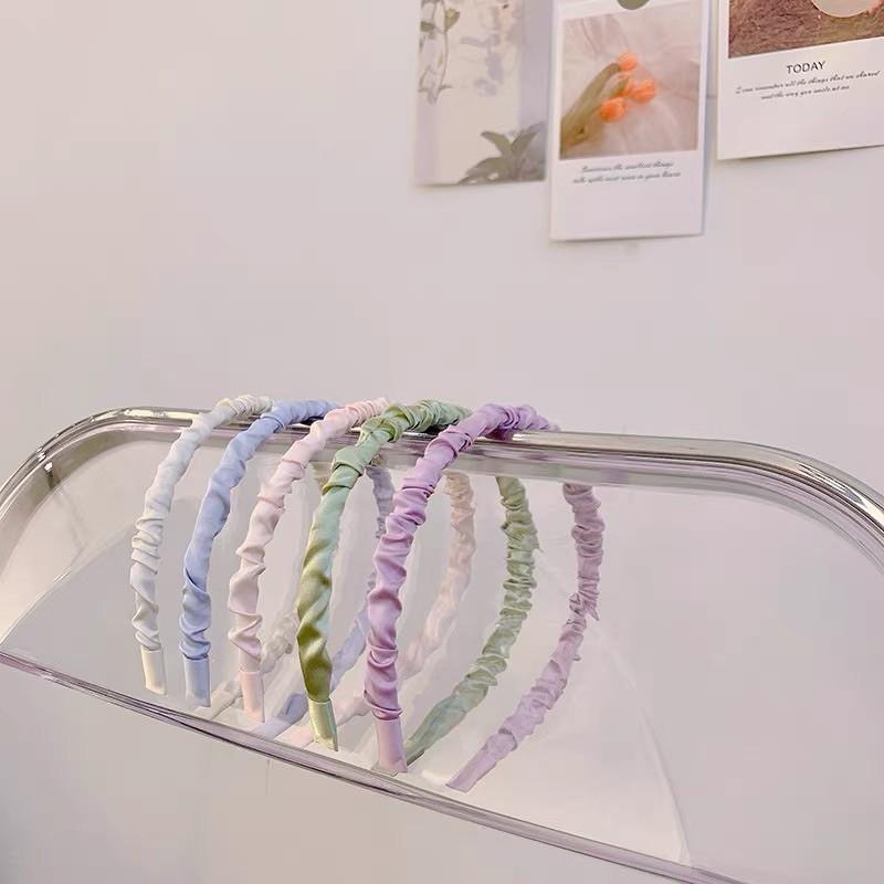 P001 Cài Tóc Bờm Tóc Nhún Lụa Satin Nhiều Màu Sắc Thiết Kế Hàn Quốc Xinh Đẹp Dễ Thương Đi Làm Chơi Dự Tiệc Ring House