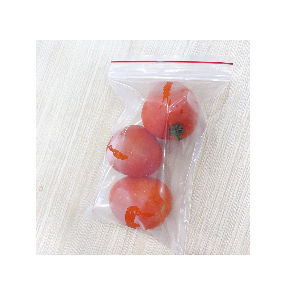 [1 kg] Túi zipper chỉ đỏ loại dày đẹp dùng để gói thực phẩm, thuốc tây, hàng hóa, kín khí, nhiều kích thướt