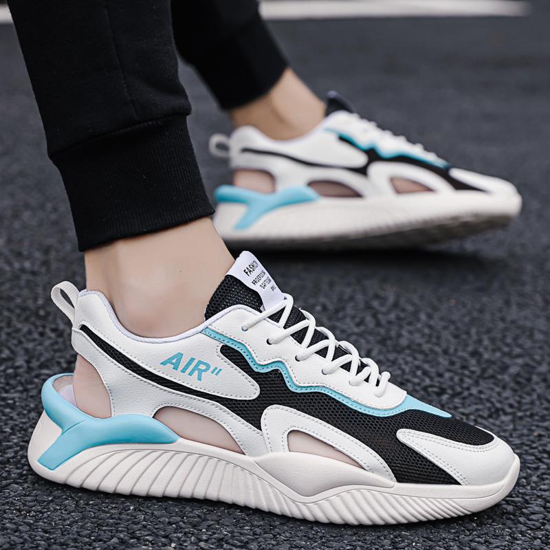 2023 Sandal Giày Sneaker Nam Mùa Hè Giày Thiết Kế Chống Trơn Trượt Thể Thao Thoáng Khí Đi Biển Cho Nam Sandalias Hombre Color: Blue Shoe Size: 44