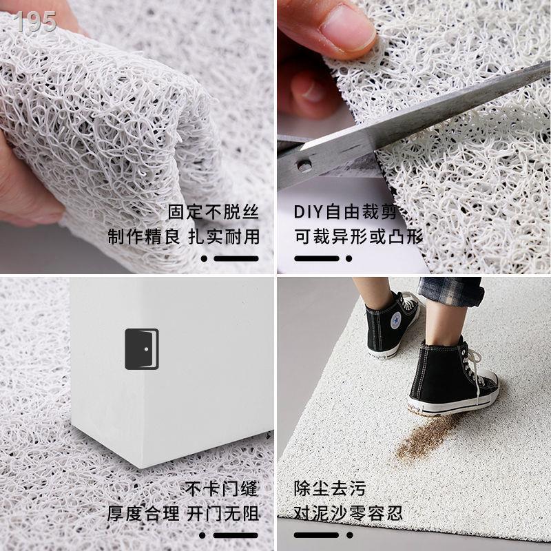 Thảm trải sàn nhà bếp Nordic ins là khăn lau chống bụi bẩn và trượt không giặt thấm nước pvc dầu có thể cắt dà