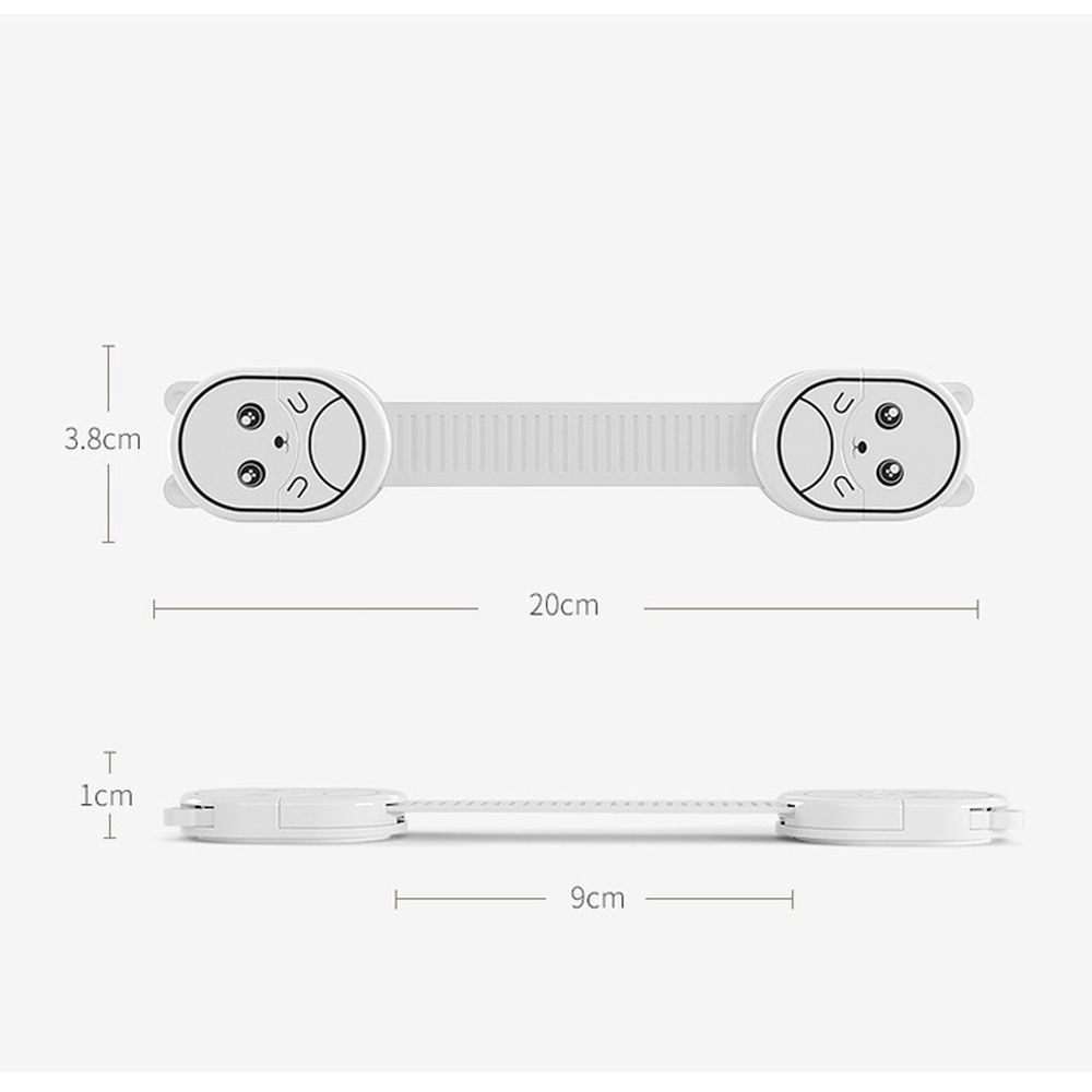 Khóa tủ an toàn cho bé giúp cố định các ngăn kéo tủ, cửa ra vào