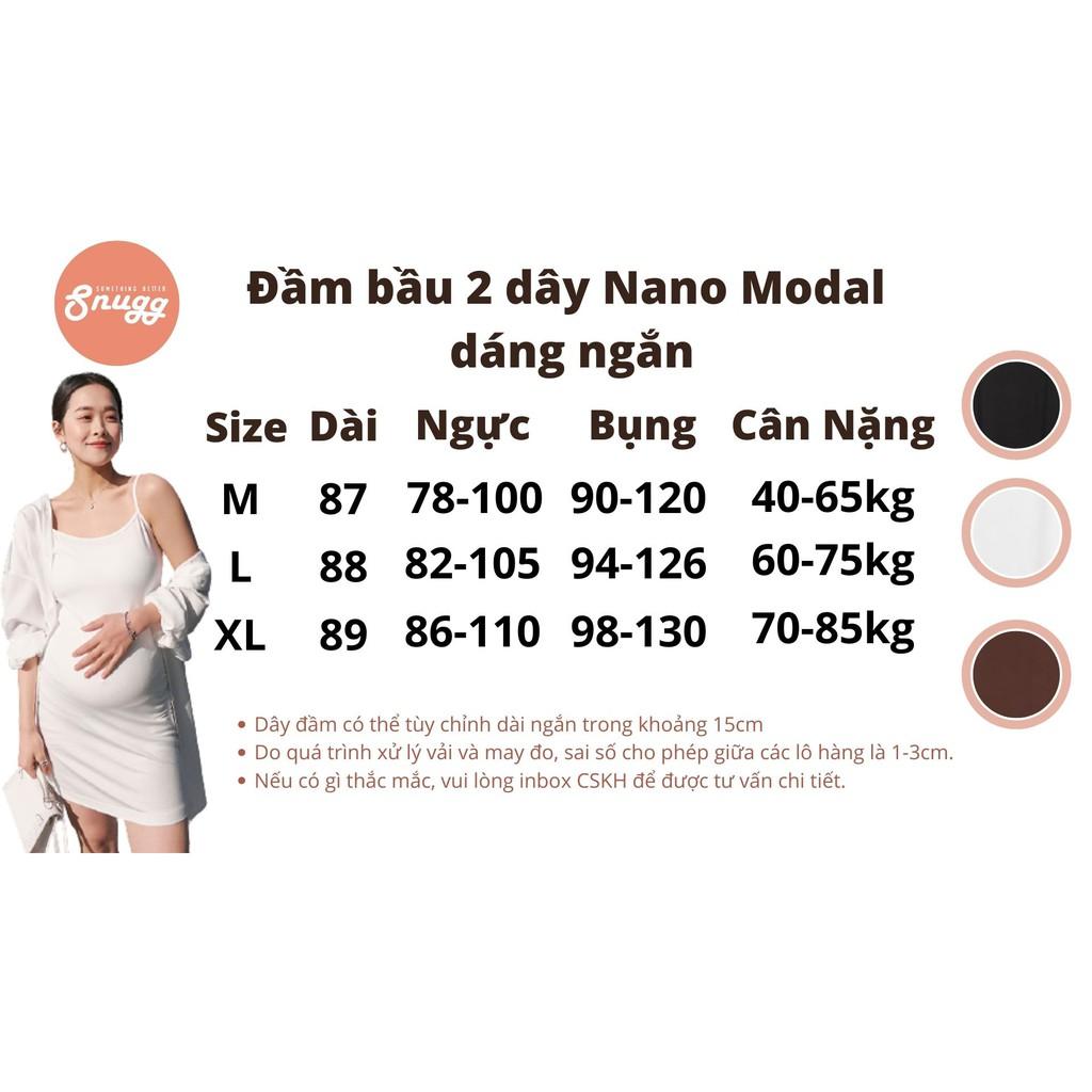 Đầm bầu Canvaus 2 dây Nano Modal kháng khuẩn - bestchoice hè 2021