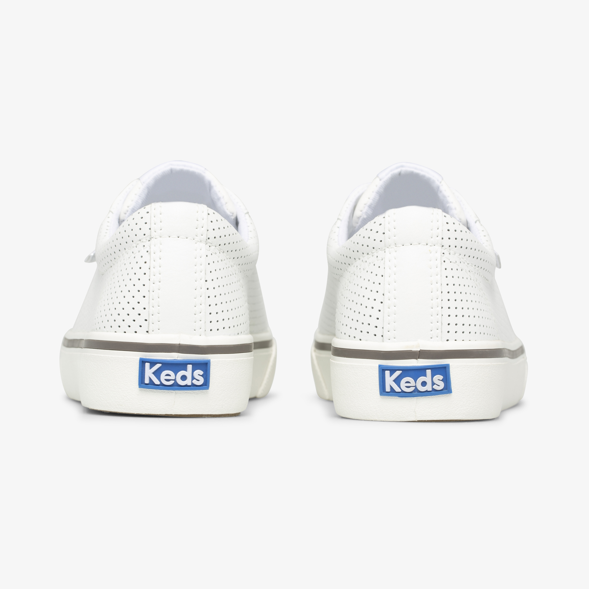 Giày Thể Thao Keds Nữ- Jump Kick Perf Leather White- KD065971