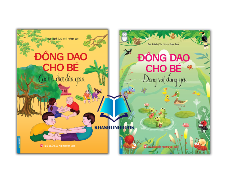 Sách - Combo 2c - Đồng dao cho bé - Động vật đáng yêu &amp; Các trò chơi dân gian