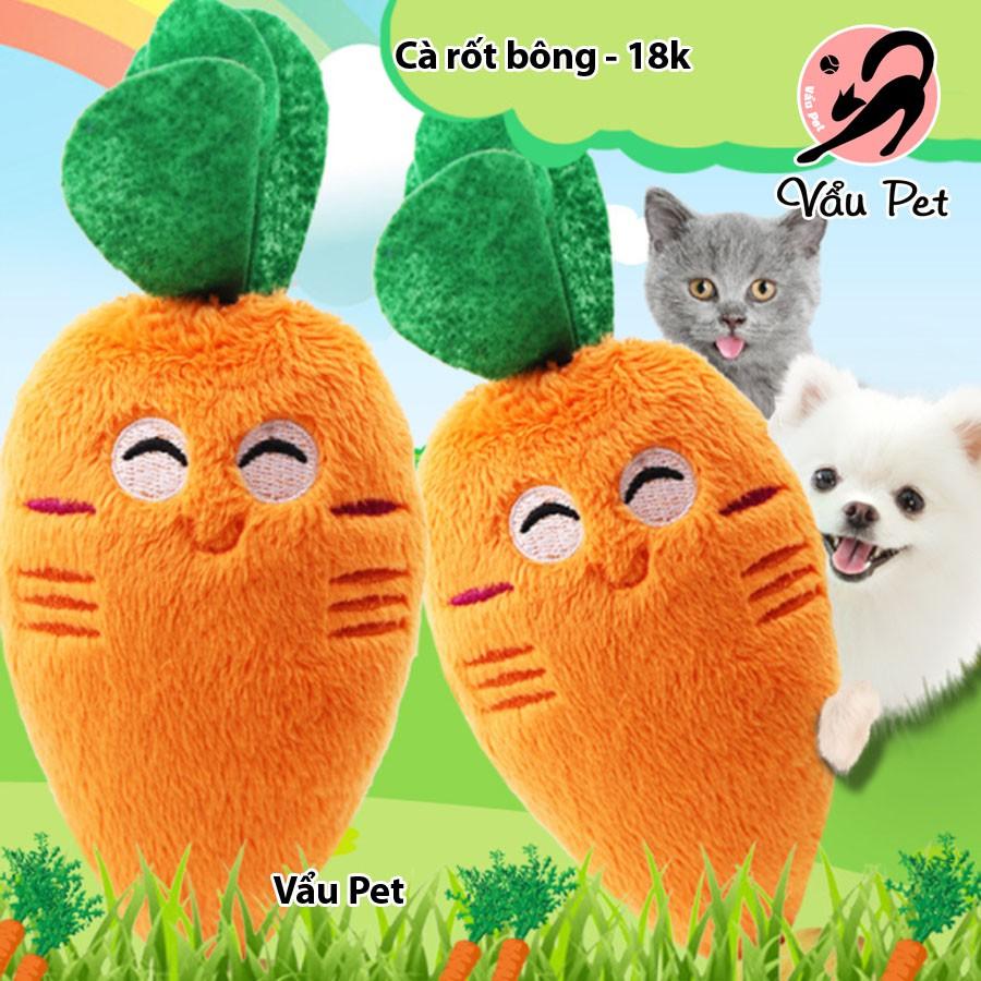 Cà rốt nhồi bông - Đồ chơi cho chó mèo thú cưng