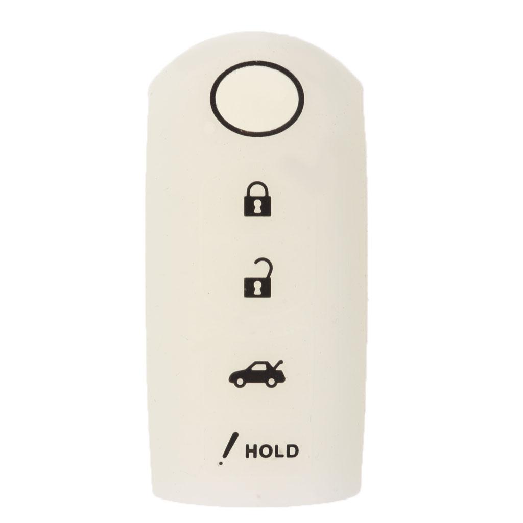 Car Remote Key Fob 4-Button Silicone Case Cover For
