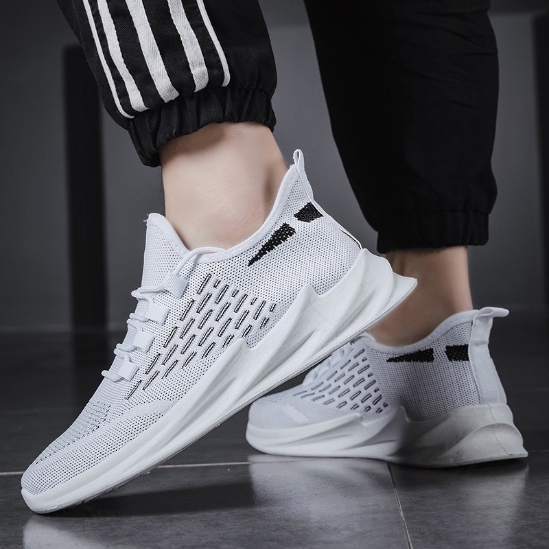 Giày sneaker hàn quốc, thể thao nam trắng, giày nam đen trắng trẻ trung BELIFA STORE mã LTT