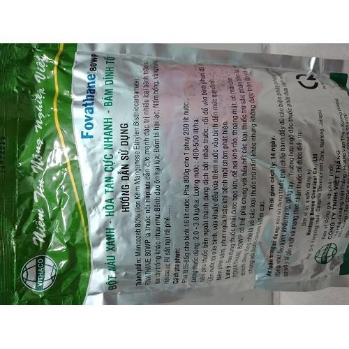 Thuốc trừ bệnh Mancozeb xanh fovathane 80WP 1kg