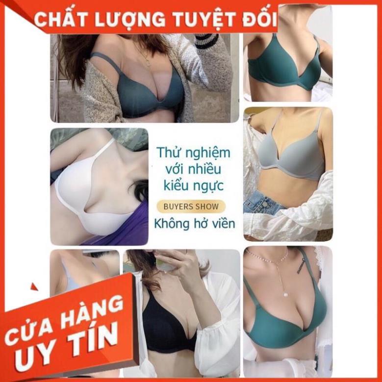 Áo Lót Su Lụa Sữa Đệm Mỏng, Không Gọng Tàng Hình Chống Lộ Viền 006