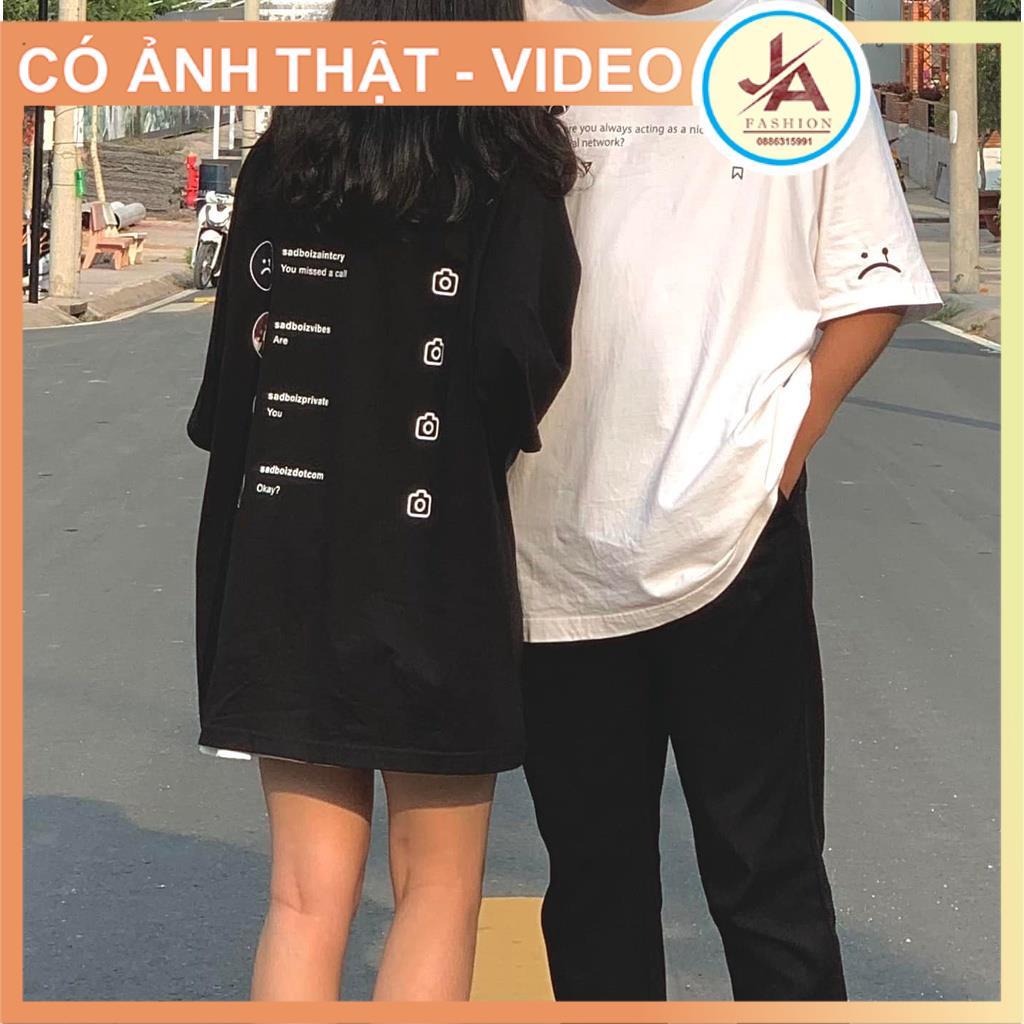 Áo thun tay lỡ sadboiz SADTAGRAM form rộng unisex nam nữ JASHOP JASHOP
