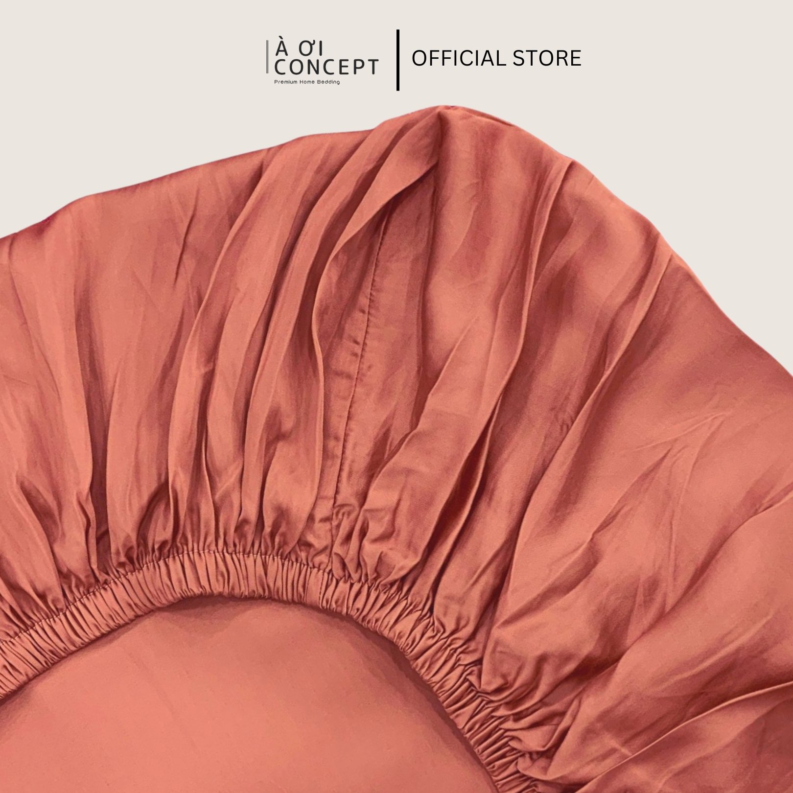 Ga Giường lụa Tencel 60s 1m2 x 2m màu trơn bo chun Cao Cấp À Ơi Concept không xù lông trơn mượt thoáng mát Home Bedding