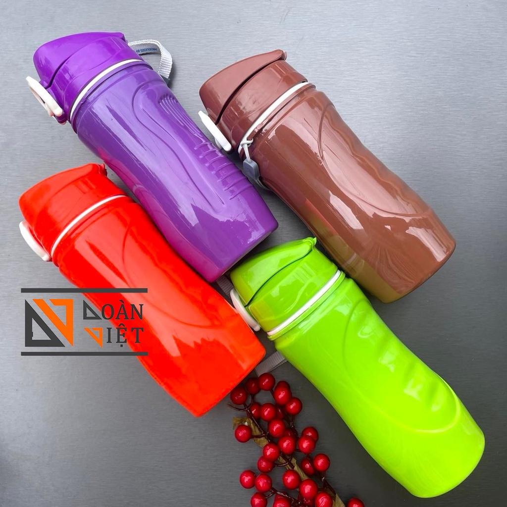 BÌNH NƯỚC HỌC SINH GIỮ NHIỆT 500ml- Công nghệ Nano- Nhựa PET bên ngoài chịu va đập mạnh, giữa là PU giữ lạnh HVCCLC