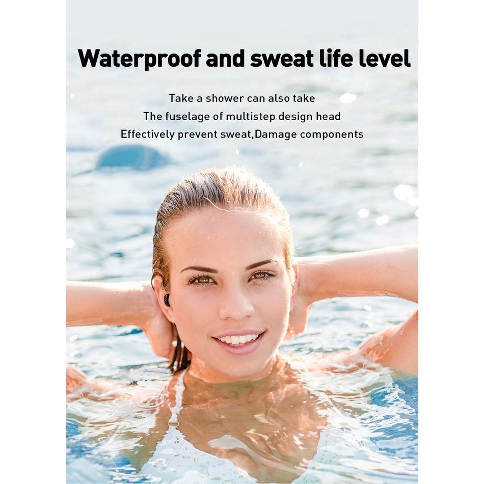 Tai Nghe Nhét Tai Bluetooth NOVA V7 TWS Có Micro Kèm Hộp Sạc Cho Điện Thoại Xiaomi Samsung