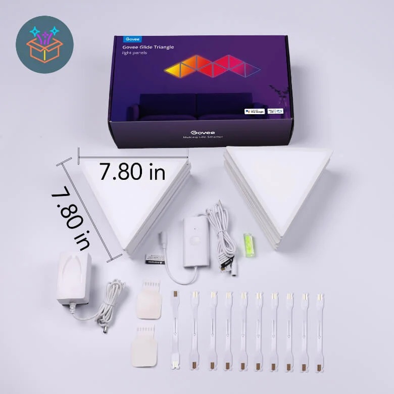 Đèn LED tam giác Govee Glide Triangle Light Panels H6067 | Thiết kế tinh tế, hiện đại và thông minh