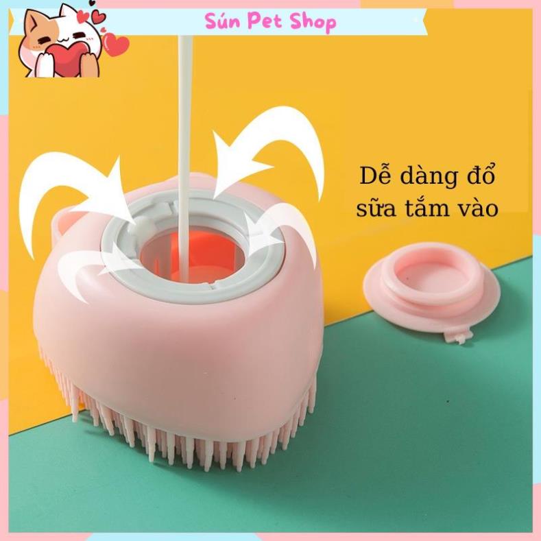 Bàn chải tắm cho chó mèo