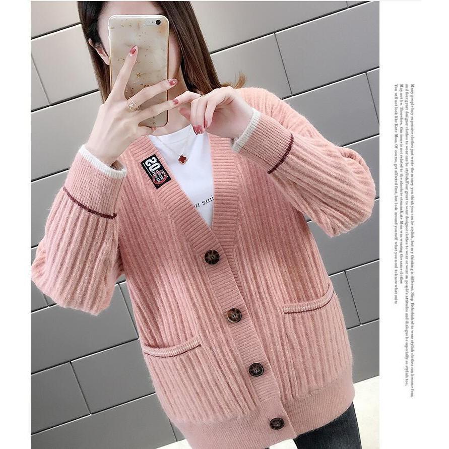 Áo Khoác Len Cardigan Nữ Form Rộng Quảng Châu Đẹp