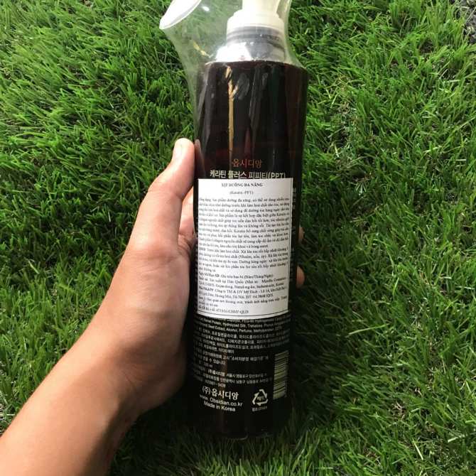 Xịt dưỡng tóc đa năng Obsidian Professional Keratin PTT Hàn Quốc 320ml tặng kèm móc khoá