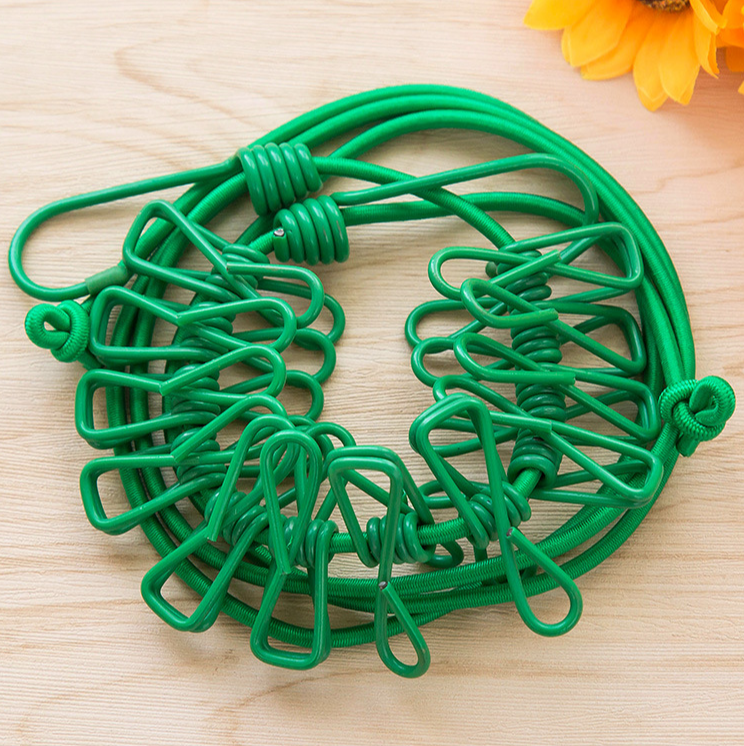 Dây phơi quần áo thông minh có kẹp treo đồ tiện lợi