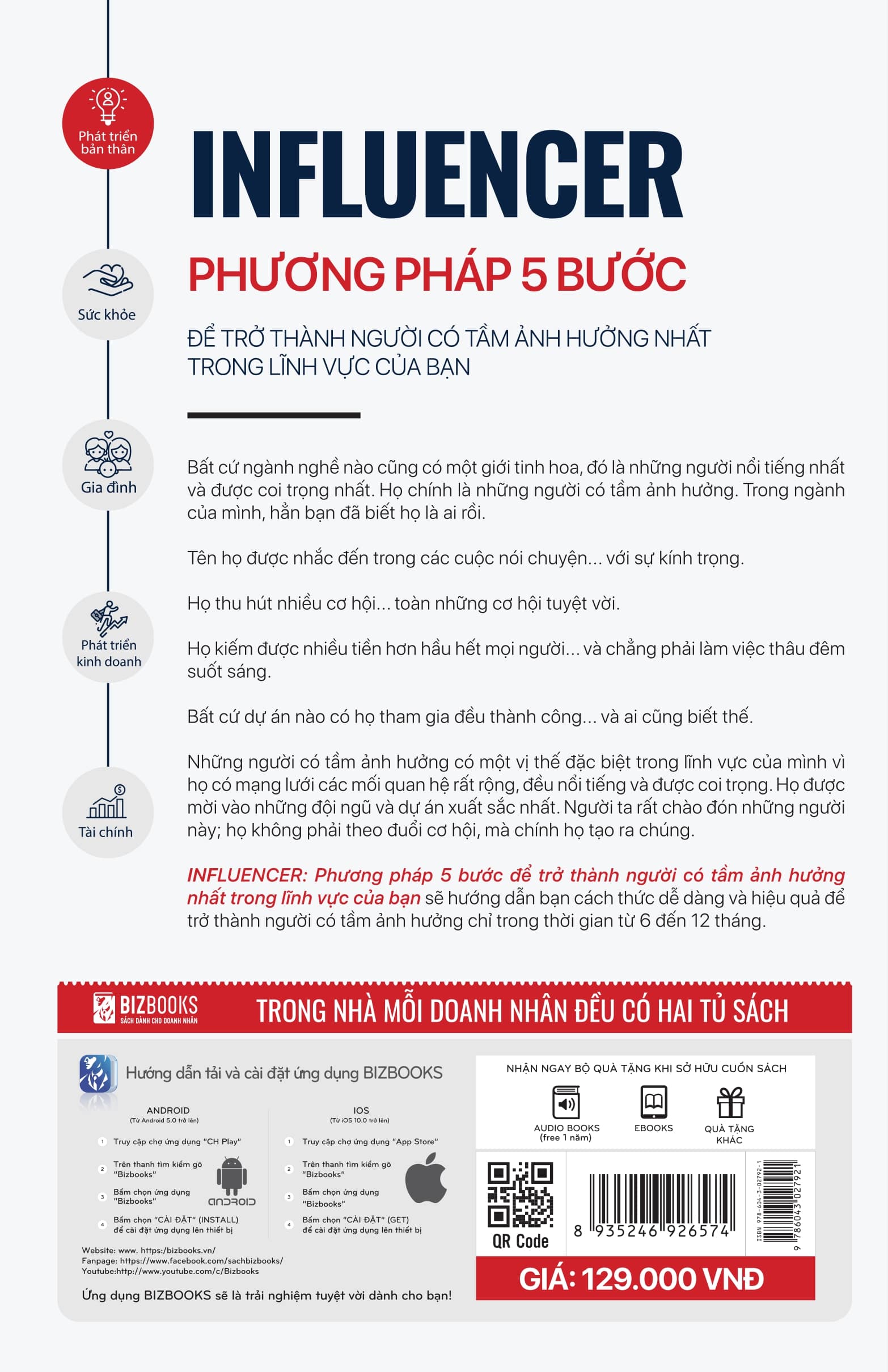 Influencer - Phương pháp 5 bước để trở thành người có tầm ảnh hưởng nhất trong lĩnh vực của bạn