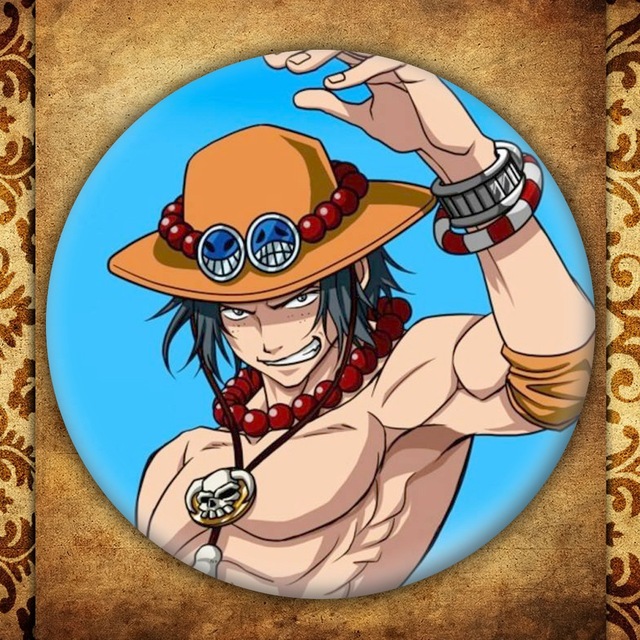 Huy hiệu Anime One Piece trang trí quần áo mũ balo