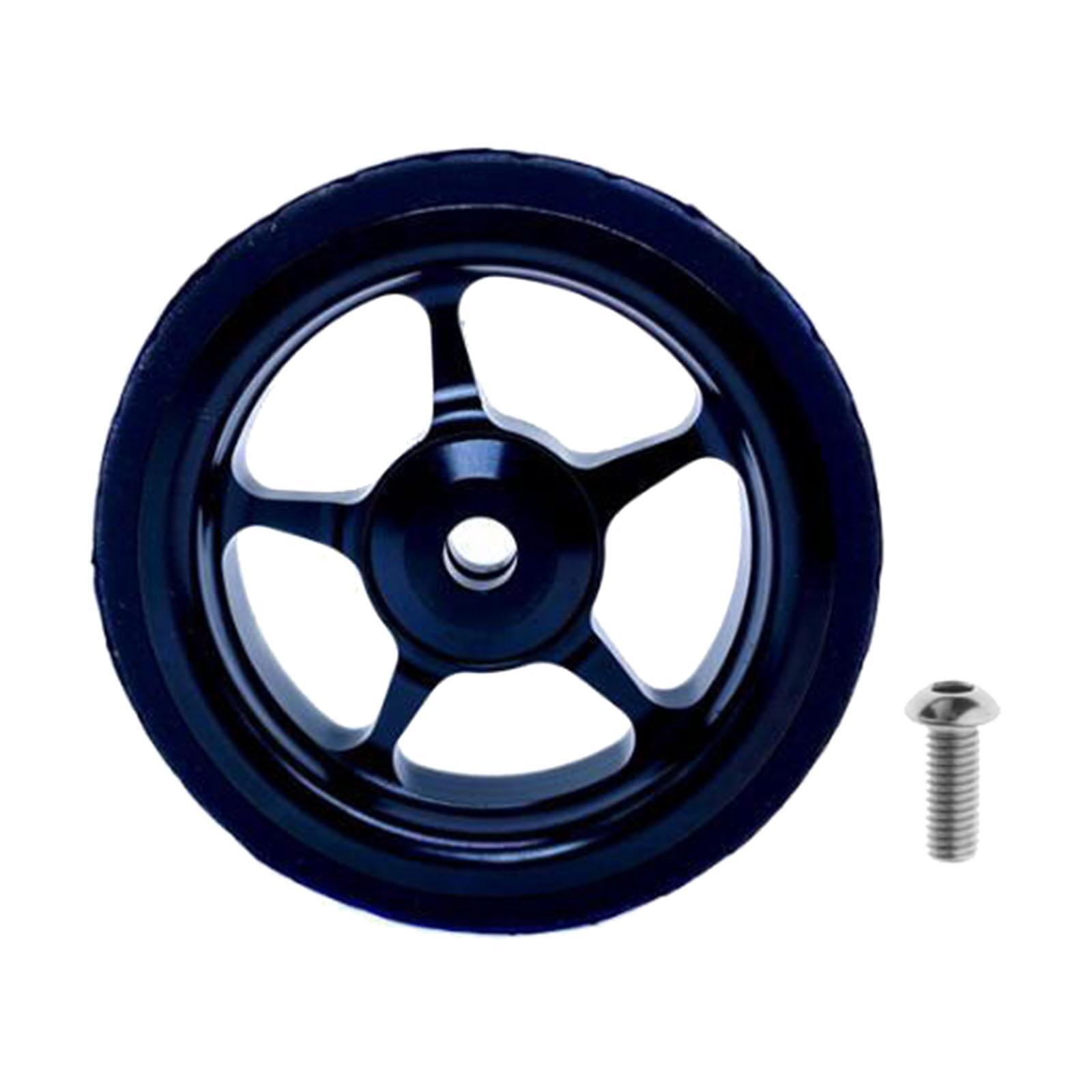 2xEasy Wheel for  Folding Bike EZ Wheels Wheel Easywheel Black