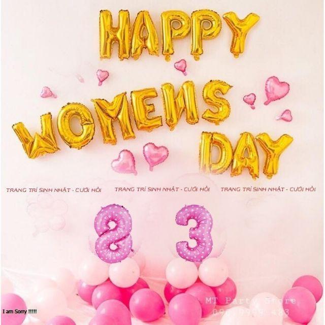 SET BÓNG TRANG TRÍ NGÀY 8 THÁNG 3