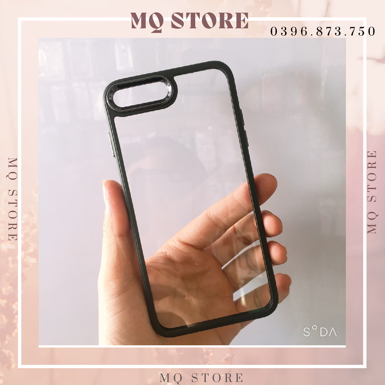 Ốp viền màu lưng trong cạnh vuông  chống sốc, chống ố màu,viền camera kim loại dành cho iPhone 7Plus,8Plus, Xs Max