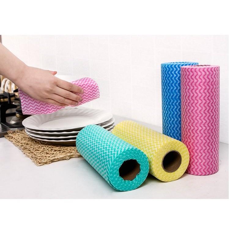 COMBO 3 Cuộn 50 khăn lau đa năng Homeeasy loại to - Khăn giấy vải siêu dai sử dụng nhiều lần, sạch v
