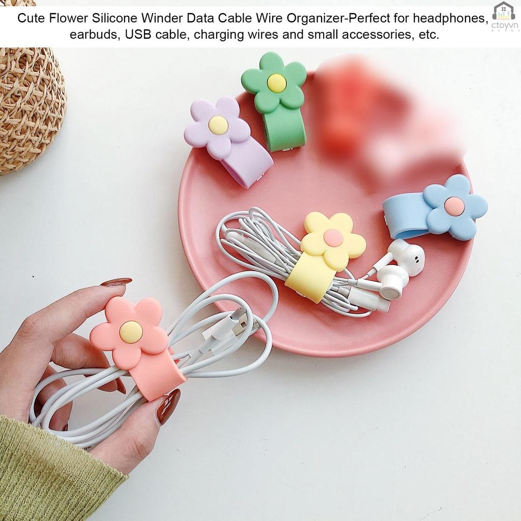 Dụng cụ quấn dây cáp gọn gàng bằng silicone