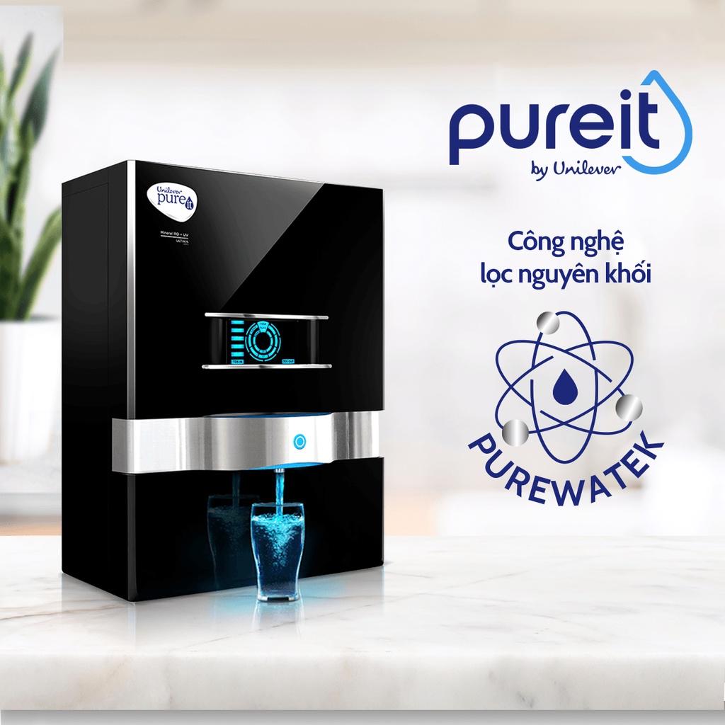 Máy Lọc Nước Pureit Ultima Đen và Lõi lọc thô, Bộ lọc thay thế Pureit Ultima 1 - Hàng chính hãng