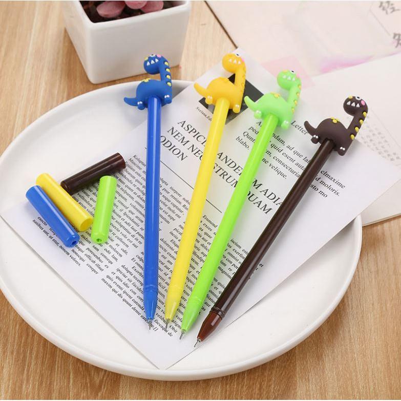 Bút Gel Nước Mực Đen Khủng Long Nhiều Màu H09