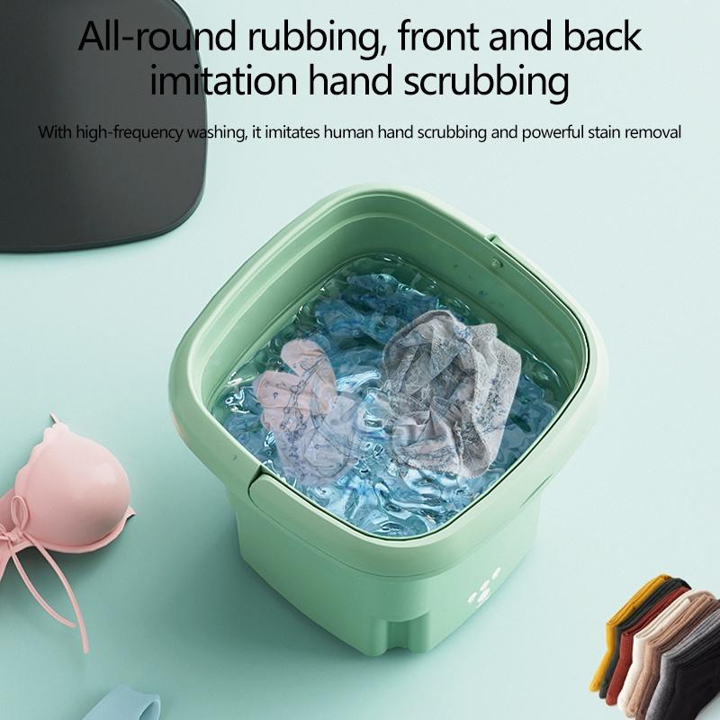 Máy Giặt Đồ Lót / Vớ Siêu Âm mini Gấp Gọn Mang Đi Du Lịch Tiện Lợi SJHY0316 MM