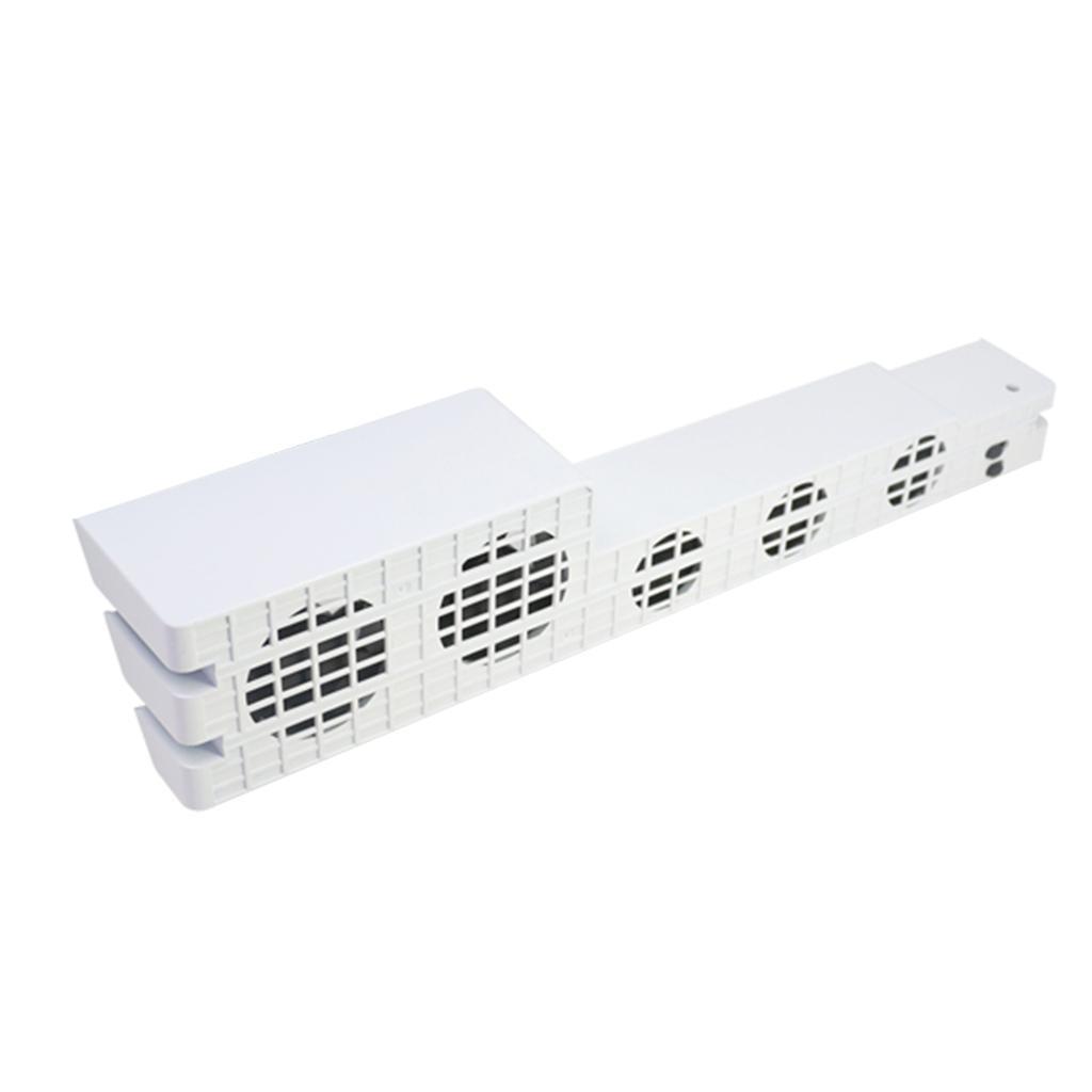 5 Fan Temperature Control Cooling Fan for Console White