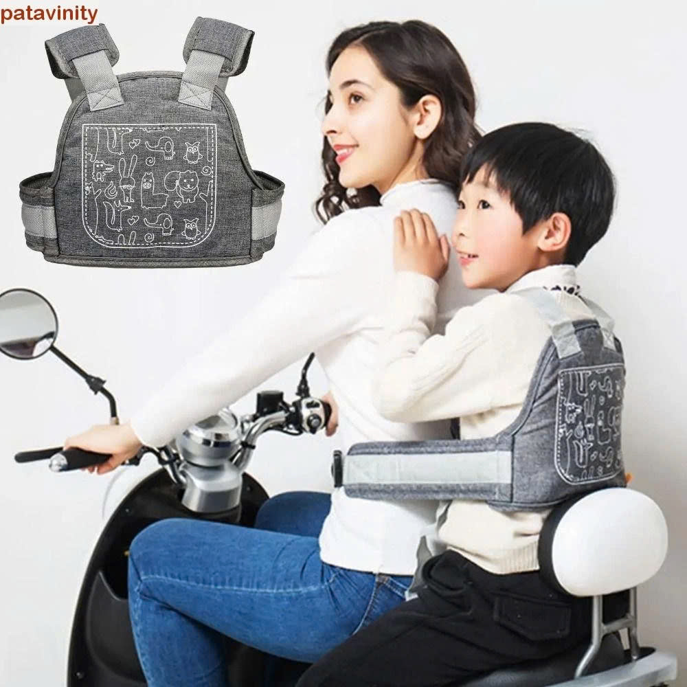 Đai đi xe máy cho bé phản quang, thoáng khí sử dụng khóa 2 cấp bền chắc, chống bụi bẩn