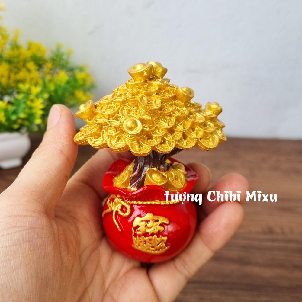 Chậu cây kim tiền size 8cm may mắn tài lộc