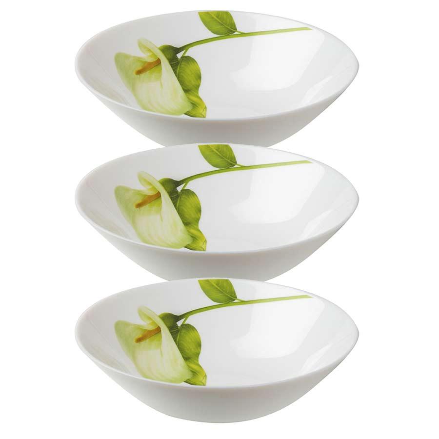 Bộ 3 Tô thủy tinh Diva Ivory I.B -HÀNG CHÍNH HÃNG