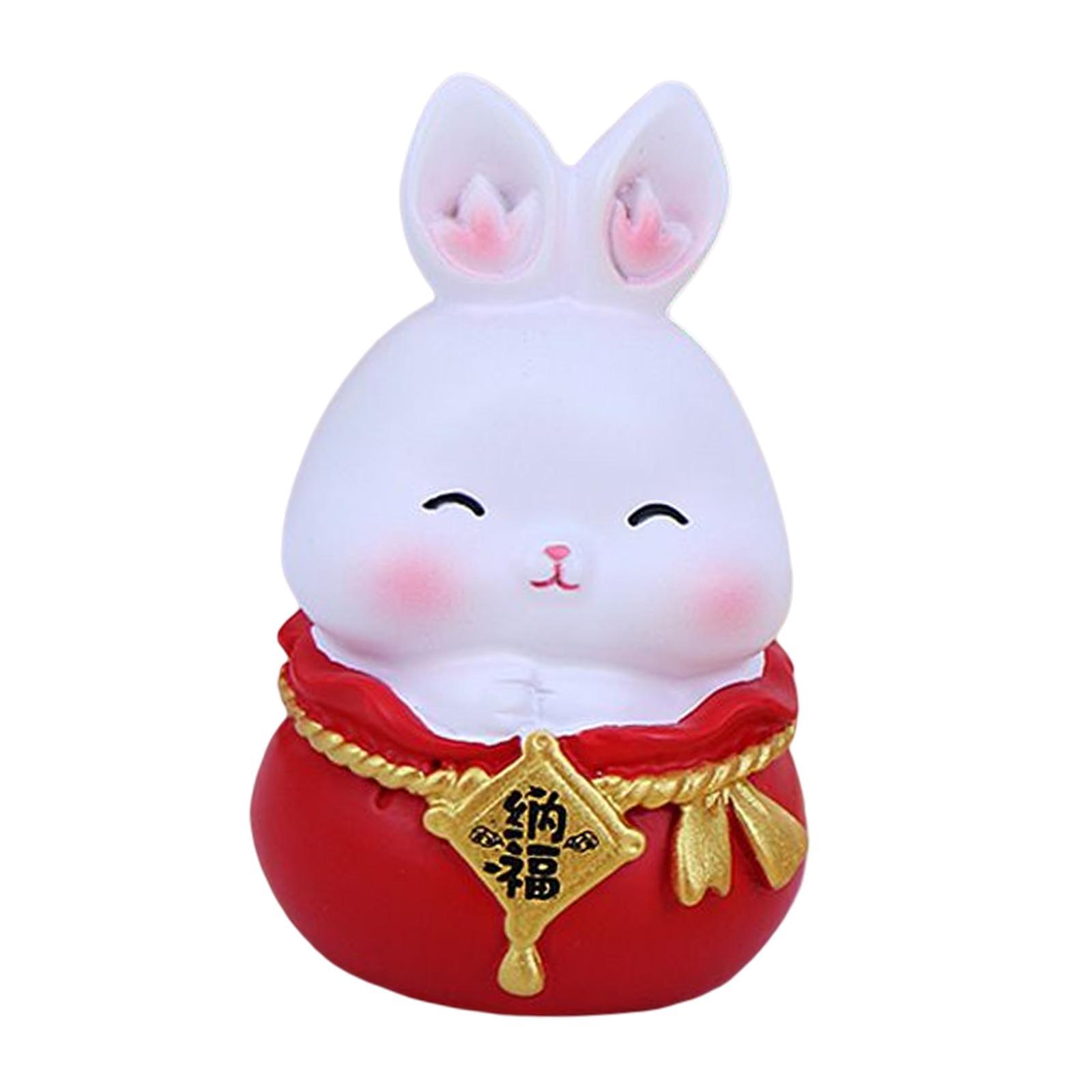Mua Chinese Rabbit Statue Car Dashboard Ornament Bunny Figurine for Office Holiday Decoration Gift - StyleE tại Magideal Mua Chinese Rabbit Statue Car Dashboard Ornament Bunny Figurine for Office Holiday Decoration Gift - StyleE tại Magideal
